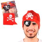 Kit pirata Tampa Olho, Argola e bandana Fantasia Carnaval - Festas e Decor