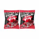 Kit Pirulito pop kiss vamp sabor morango 500g 2 pacotes Florestal
