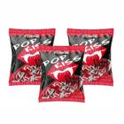 Kit Pirulito pop kiss vamp sabor morango 500g 3 pacotes Florestal