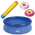 Kit Piscina 1000L Azul Mor + Lança Água+ Bóia P/ Copo Donuts