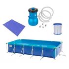 Kit Piscina 7600 L Premium + Forro + Filtro 110v 3028 L/H