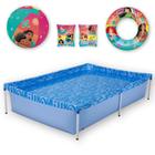 Kit Piscina de Armacao 1000l + Boia de Braco + Boia e Bola Princesas Mor