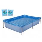 Kit Piscina de Armacao Infantil 1000l + Boia de Braco Azul