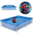 Kit Piscina de Armacao Infantil 1000l + Bola Inflavel Homem-aranha Mor