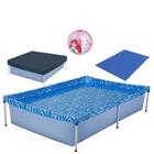 Kit Piscina de Armacao Infantil 1000l + Capa + Forro + Bola Inflavel Das Princesas Mor