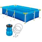 Kit Piscina de Armacao Premium 2500 Litros + Bomba 110v 3028 L/H