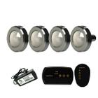 Kit Piscina Iluminação - 100m² - 4 Leds 10w + Comando Rgb - Sodramar