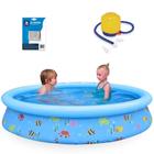 Kit Piscina Infantil 1000 Litros Bel Redonda Inflavel + Mini Bomba Manual + Reparo Mor