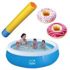 Kit Piscina Inflável 1000L + Lança Água+ Bóia P/ Copo Donuts