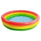 Kit Piscina Inflável Infantil Colorida Redonda 20 Litros 60 x 25cm + 25 Bolinhas De Plástico Verão Calor