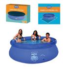 Kit Piscina Inflável Splash Fun 2400 Litros + Capa + Forro - Mor