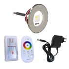 Kit Piscina Refletor Led Slim 20w Controle Rgb Fonte 2a - Tholz