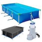 Kit Piscina Retangular 6200 Litros Premium + Forro + Bomba 3.600l/H