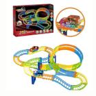 Kit Pista Colorida com Carro e Luzes 3,53m Carrinho Com Luzes infantil - Arts