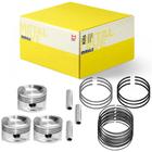 Kit Pistão Anel STD Hyundai HB20 Kia Picanto 1.0 12V 2011 a 2022 Flex Metal Leve P&A9739