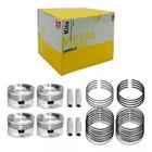 Kit Pistão C Anel 050 Spacecross Polo Voyage 1.6 8V 2008 a 2021 Flex Metal Leve SPA9298