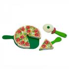 Kit Pizza Comidinha de Madeira Brinquedo de Madeira - Newart Toys