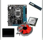 Kit Pl Mãe H61 + Proc I3 2100 + Memoria 4 Gb Ddr3 + Cooler + Ssd 240