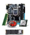 Kit Pl Mãe H61 + Proc I5 3470 + Memoria 16 Gb Ddr3 + Cooler+ M2 480