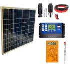 Kit Placa Solar Painel 60w + Controlador + Multímetro +Chave