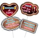 Kit Placas Divertidas - Boteco Delas - 4 unidades - Festcolor - Rizzo