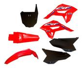 Kit Plastico Crf230 Com Number F21 E Adesivo Amx