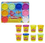 Kit Play-Doh Com 8 Potes de Massinha de Modelar Sortidos Festa do Arco-Íris - Hasbro - E5044