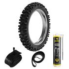 Kit Pneu Cg 150 Factor 150 Yes 125 Cg 125 90/90-18 51m Traseiro Sh31 Rinaldi + Câmara + Selante + Cinta