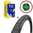 Kit Pneu Mtb Michelin Force Access + Câmara Michelin + Fita Anti Furo Safe Tire