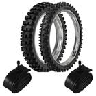 Kit Pneu Yz 250F Cross Trilha 100/90-19 + 80/100-21 Sr39 Rinaldi + Camaras