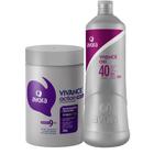 Kit Pó Descolorante Violeta + Água Oxigenada Avora Vivance Action Com 2 900ml