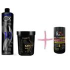 Kit Pó Descolorante White Branco + Ox Souple Liss + Máscara