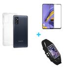 Kit Pochete Samsung Galaxy M52 5G + Capa + Película de Vidro