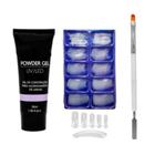 Kit PolIgel Led Uv Molde F1 Com Pincel Duplo Com Espátula