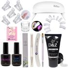 Kit Poligel Polygel 30G D&Z Unhas Presilha Acrílica Pincel