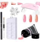 Kit Poligel Polygel Unhas Presilhas Acrilico Cabine Molde F1