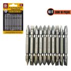 Kit Ponteira Parafusadeira Com 10 Bit Ponta Dupla Magnético