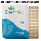 Kit Ponto Auriculoterapia Cristal Auricular C/ Micropore 700 Un - GoldLife - GL