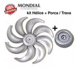 Kit Porca + Hélice Ventilador Mondial Turbo Force 40cm 8 Pás