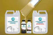 Kit Porcelanato Líquido Ocre Amarelo - RAL1024 por M² - Resinas ag