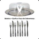 Kit Porta Bolos com 6 Garfos e 6 Facas de Sobremesa chef line