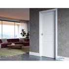 Kit Porta de Madeira 210x60cm Batente Ultra 13cm Lugano Premium Famossul