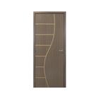 Kit Porta de Madeira Decorada 215x64cm com Batente de MDF Ultra 12cm Cantareira MGM