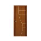 Kit Porta de Madeira Decorada 215x64cm com Batente de MDF Ultra 16cm Cantareira MGM