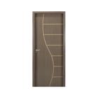 Kit Porta de Madeira Decorada 215x84cm com Batente de MDF Ultra 10cm Cantareira MGM