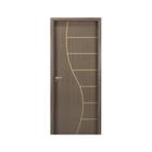 Kit Porta de Madeira Decorada 215x84cm com Batente de MDF Ultra 10cm Cantareira MGM