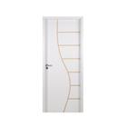 Kit Porta de Madeira Decorada 215x94cm com Batente de MDF Ultra 10cm Cantareira MGM