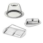 Kit Porta Frios Manteigueira e Porta Queijo Inox Tramontina