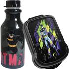 Kit Porta Lanche Garrafa 500ml Batman Escola Infantil - Plasutil