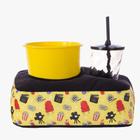 Kit Porta Pipoca Com Almofada Balde e Copo 30cm - FOFUXOS DE PELÚCIA